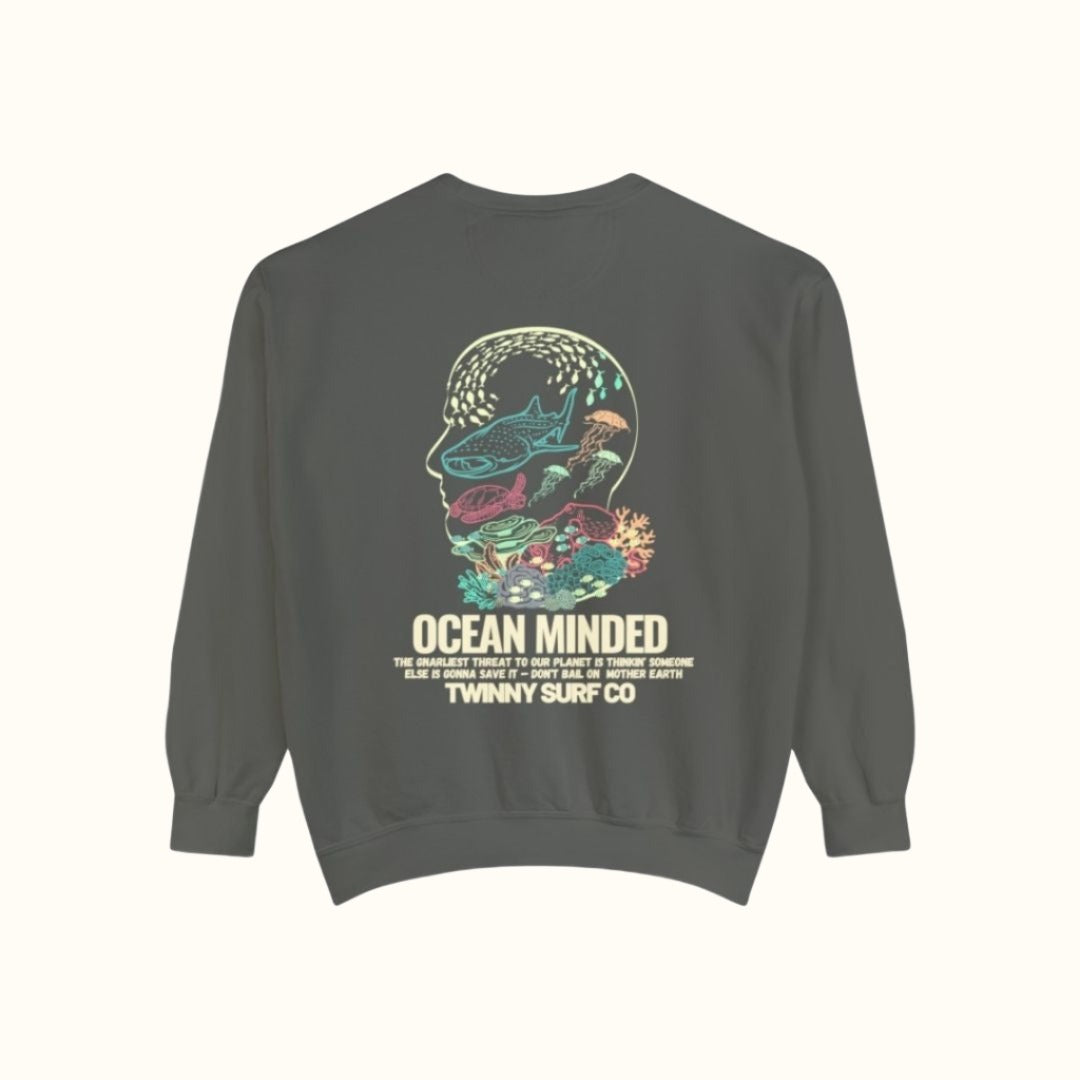 Ocean Minded Pigment Dyed Crewneck